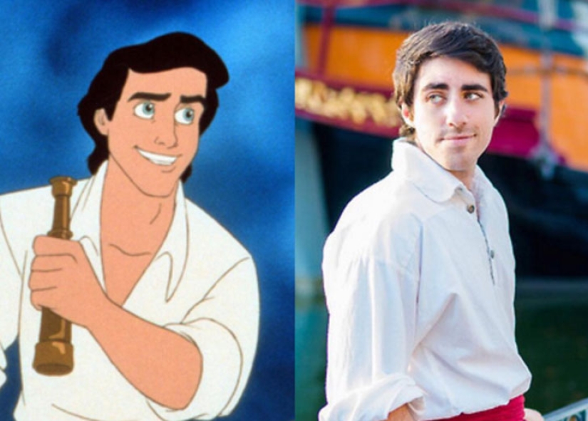 El príncipe viviente Eric de La Sirenita encarna sueños de niña en forma de personajes de Disney