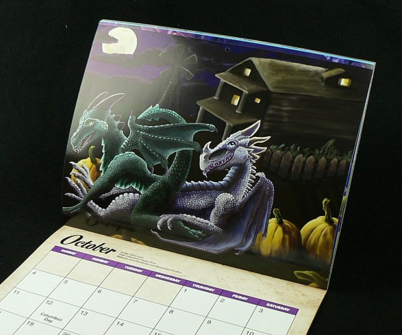El regalo más extraño es un calendario con dragones copulantes para 2017 El regalo más extraño es un calendario con dragones copulantes para 2017