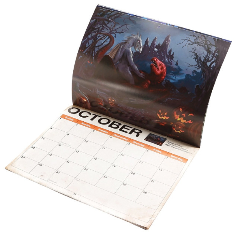 El regalo más extraño es un calendario con dragones copulantes para 2017 El regalo más extraño es un calendario con dragones copulantes para 2017