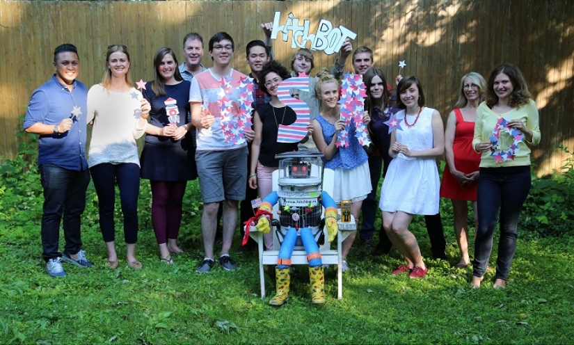 El robot está haciendo autostop