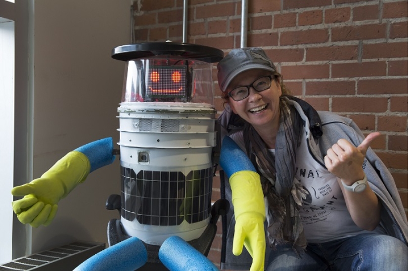 El robot está haciendo autostop