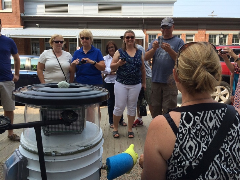 El robot está haciendo autostop