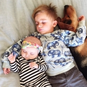 El trío durmiente más lindo