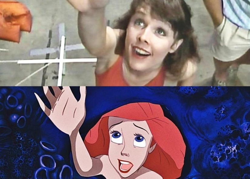 Emotions and movements of real actors, from which Ariel and Prince Eric from Disney&#39;s &quot;The Little Mermaid&quot; were drawn