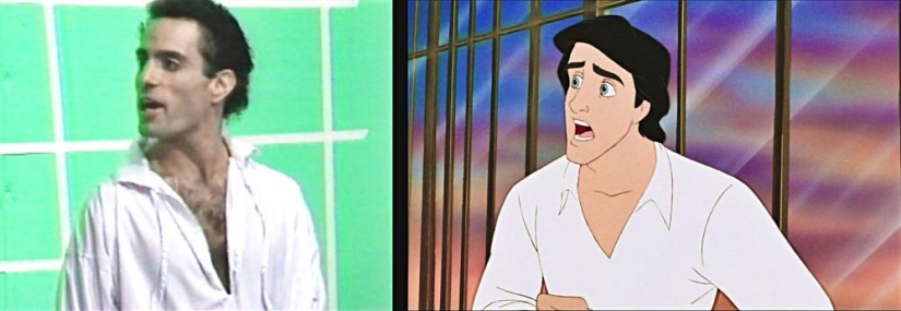 Emotions and movements of real actors, from which Ariel and Prince Eric from Disney&#39;s &quot;The Little Mermaid&quot; were drawn