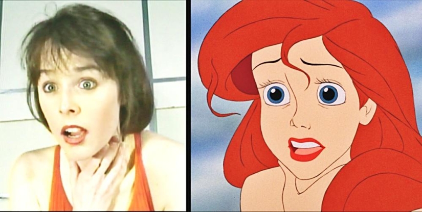 Emotions and movements of real actors, from which Ariel and Prince Eric from Disney&#39;s &quot;The Little Mermaid&quot; were drawn