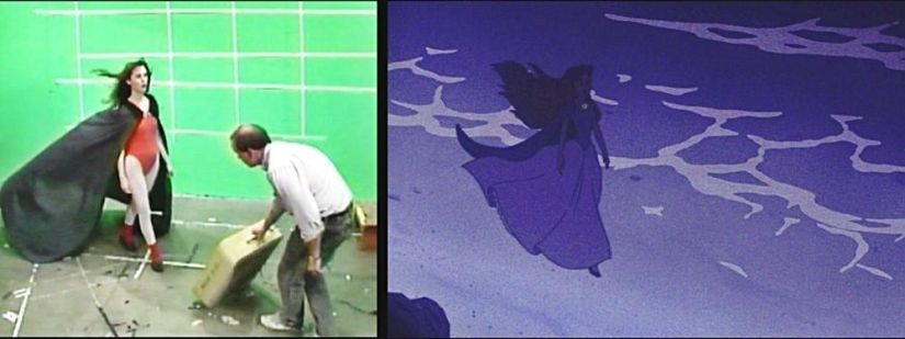 Emotions and movements of real actors, from which Ariel and Prince Eric from Disney&#39;s &quot;The Little Mermaid&quot; were drawn