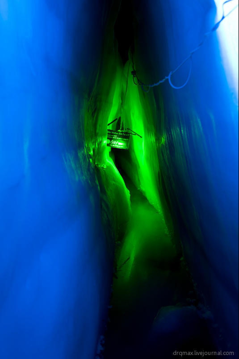 ¡En lo profundo del glaciar!