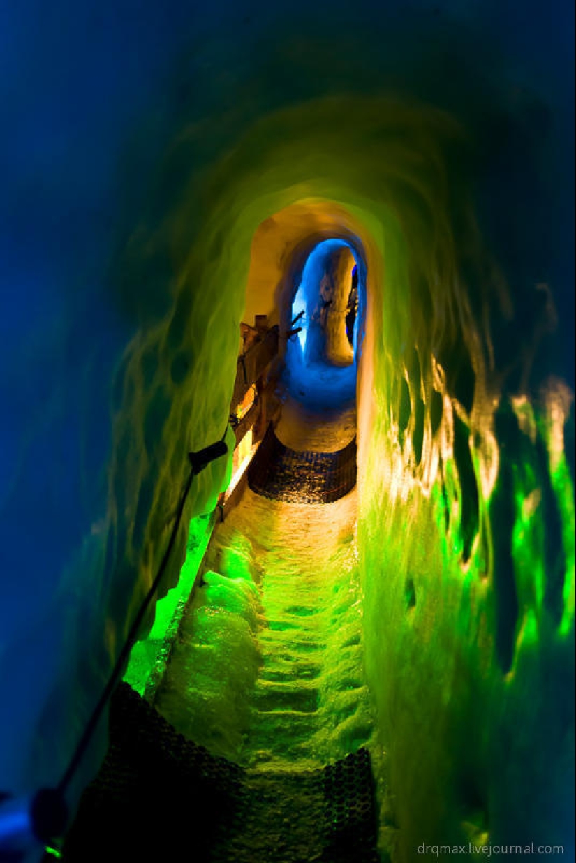 ¡En lo profundo del glaciar!