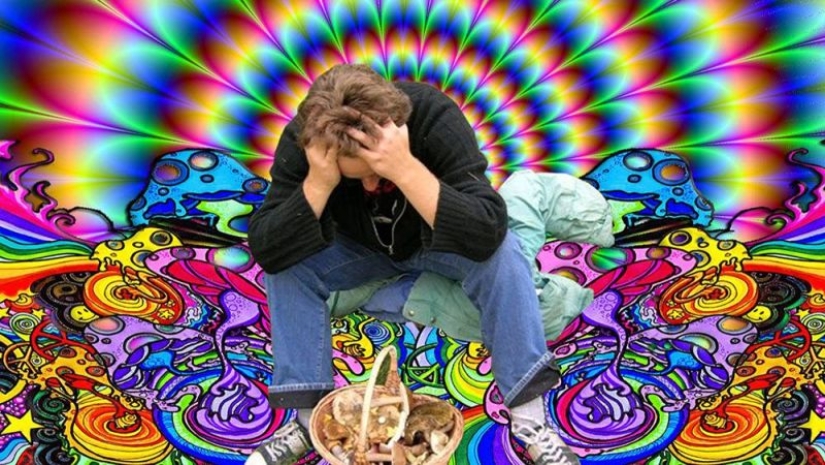 En los Estados Unidos, se les ocurrió la idea de tratar el alcoholismo con hongos alucinógenos