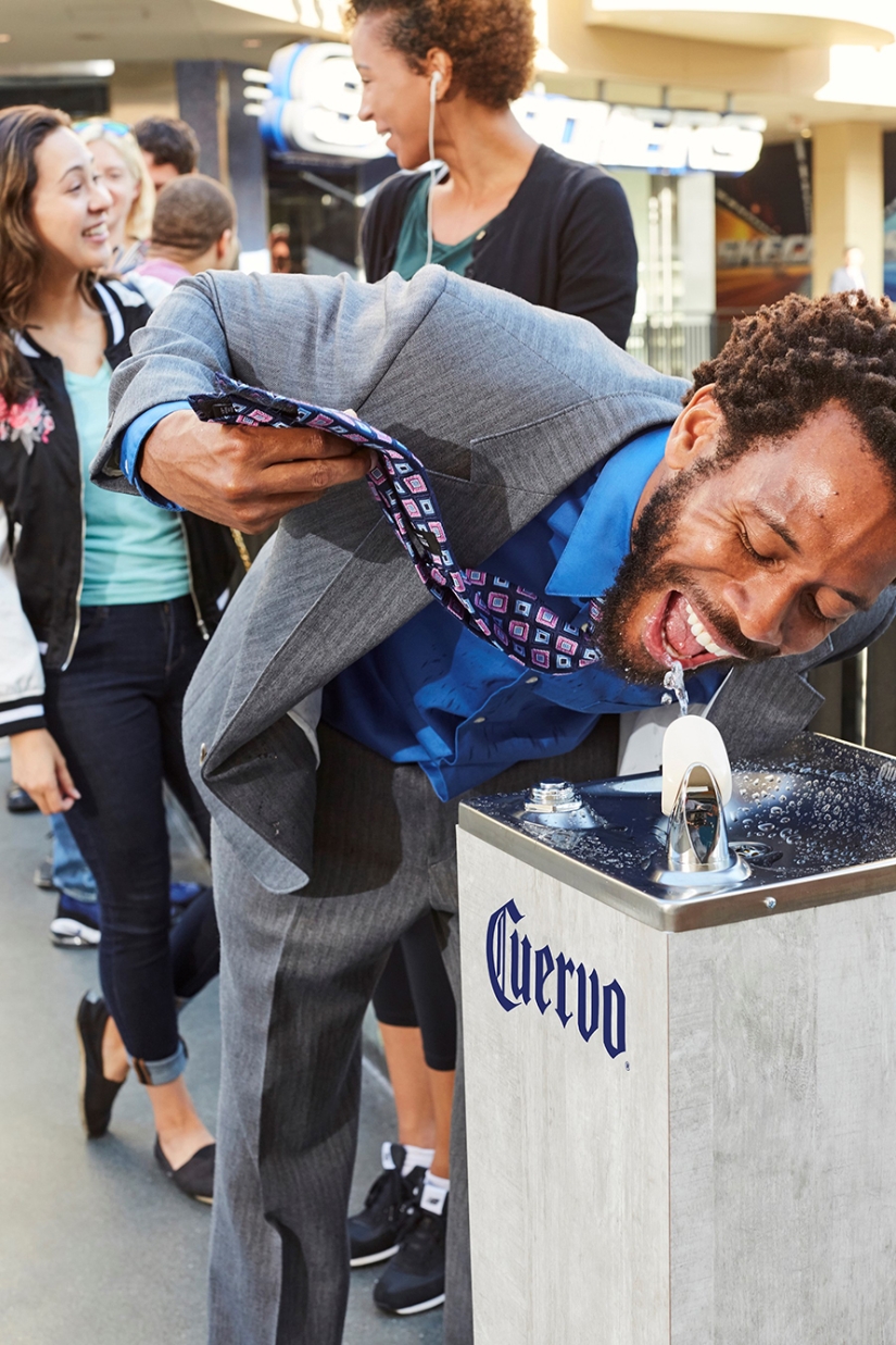 En Los Ángeles, el tequila se vierte de fuentes de agua potable