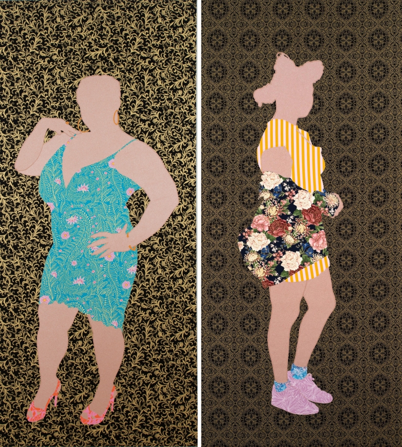 Encarnando vitalidad y alegría, los retratos estampados de Gio Swaby celebran la negritud y la feminidad