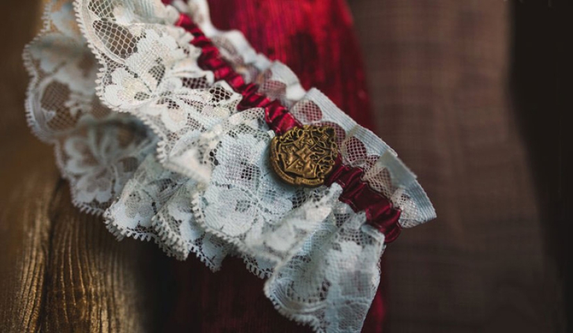 English couple get married in the style of the Harry Potter novels