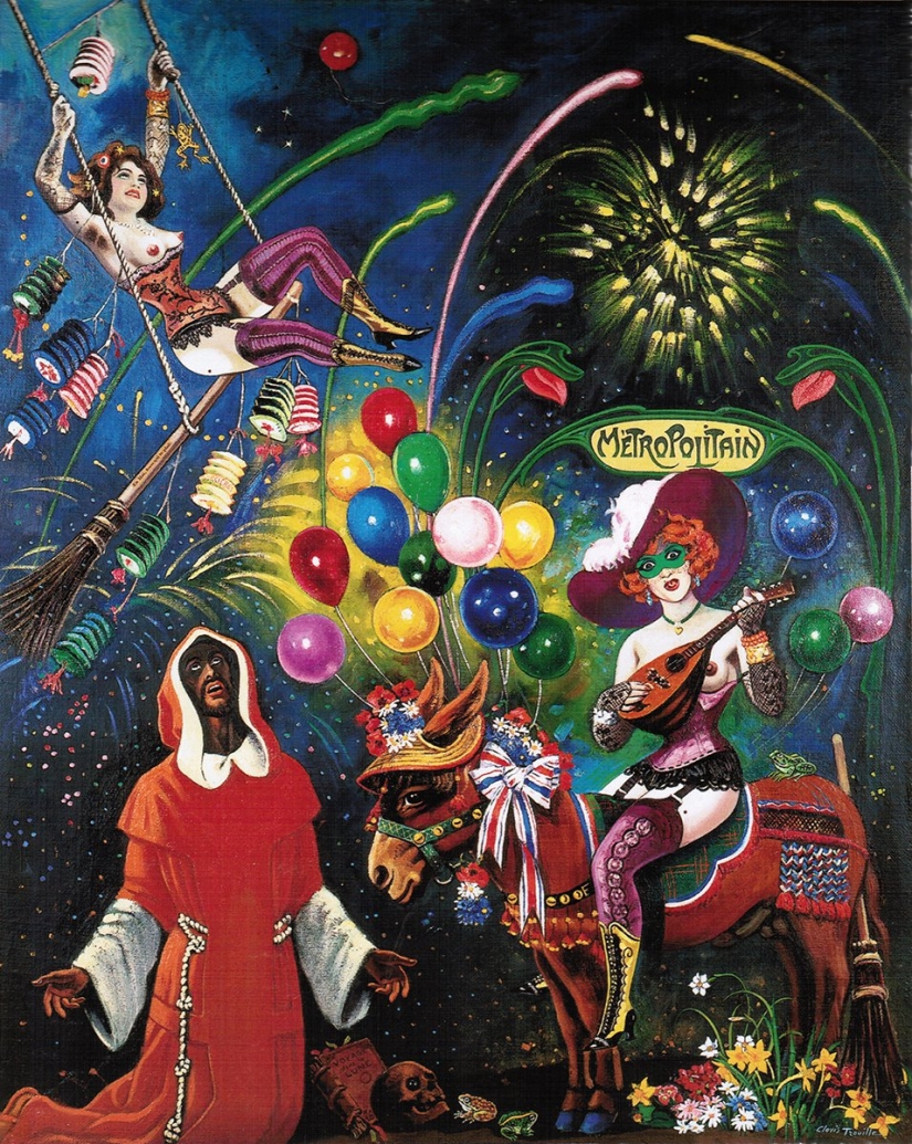 Eroticism of surrealism in the paintings of the French anarchist Clovis Troil