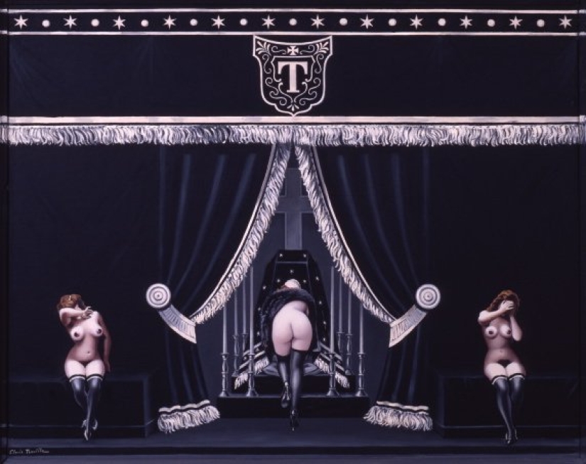 Eroticism of surrealism in the paintings of the French anarchist Clovis Troil