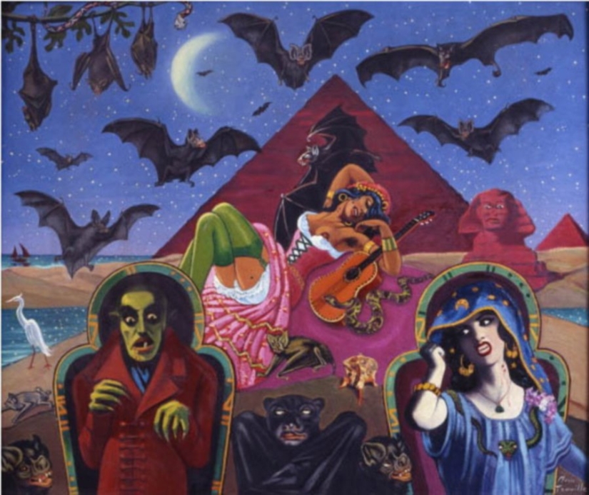 Erotismo del surrealismo en las pinturas del anarquista francés Clovis Troil