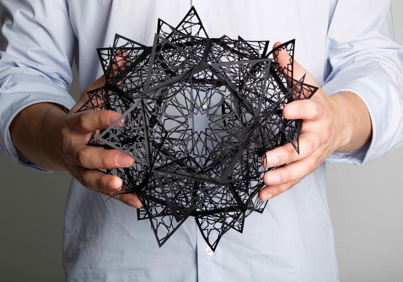 Esculturas de papel calado de Christina Kim