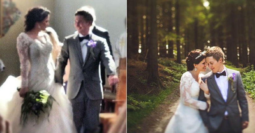 Eso es lo que sucede si no contratas a un fotógrafo profesional para una boda