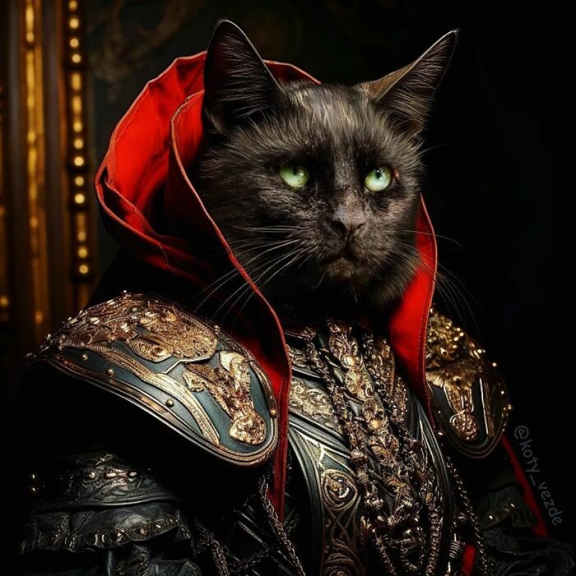 Este artista intercambia personas en pinturas clásicas con gatos (Parte 2) Este artista intercambia personas en pinturas clásicas con gatos (Parte 2)