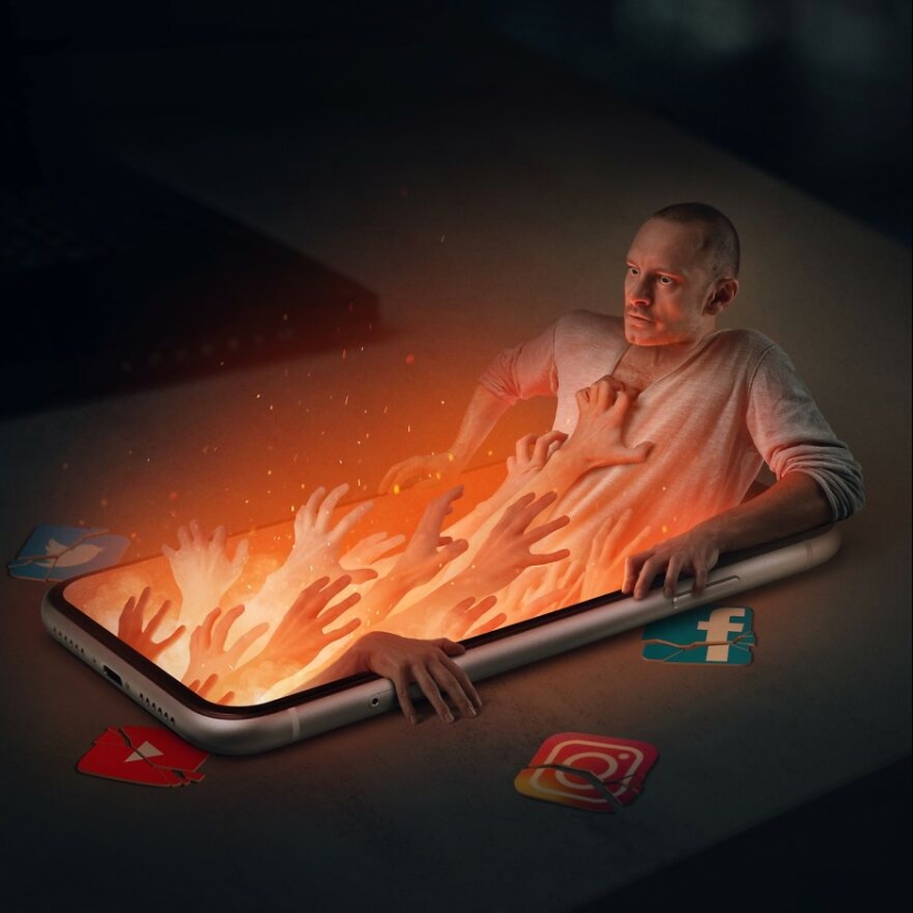 Este artista usa sus habilidades con Photoshop para ubicarse en mundos surrealistas Este artista usa sus habilidades con Photoshop para ubicarse en mundos surrealistas