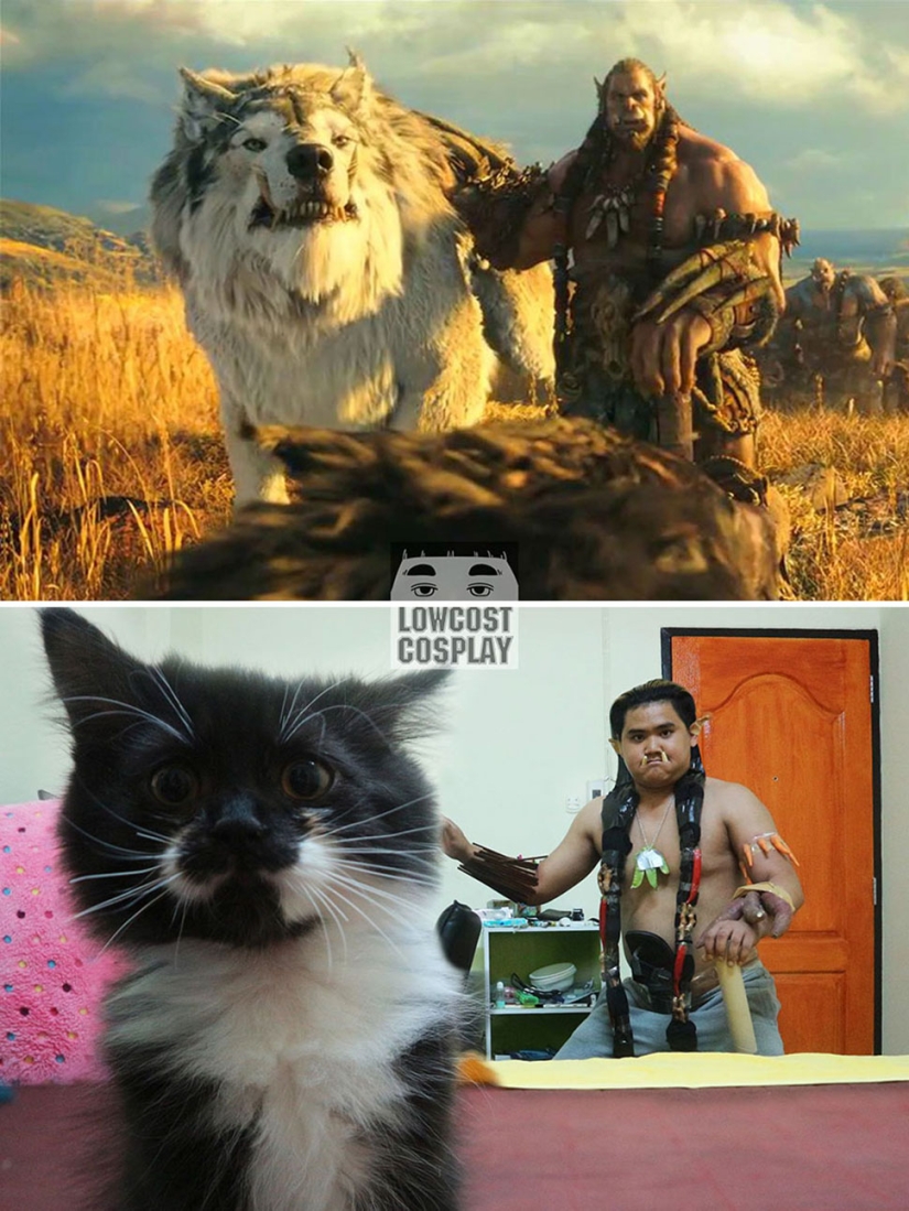 Este tipo hace cosplay barato, enojado y con materiales improvisados