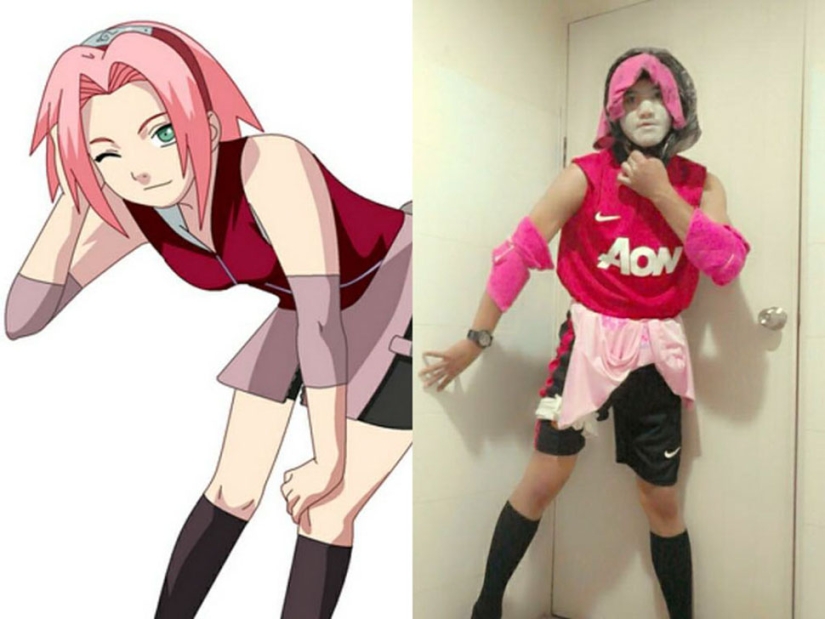 Este tipo hace cosplay barato, enojado y con materiales improvisados