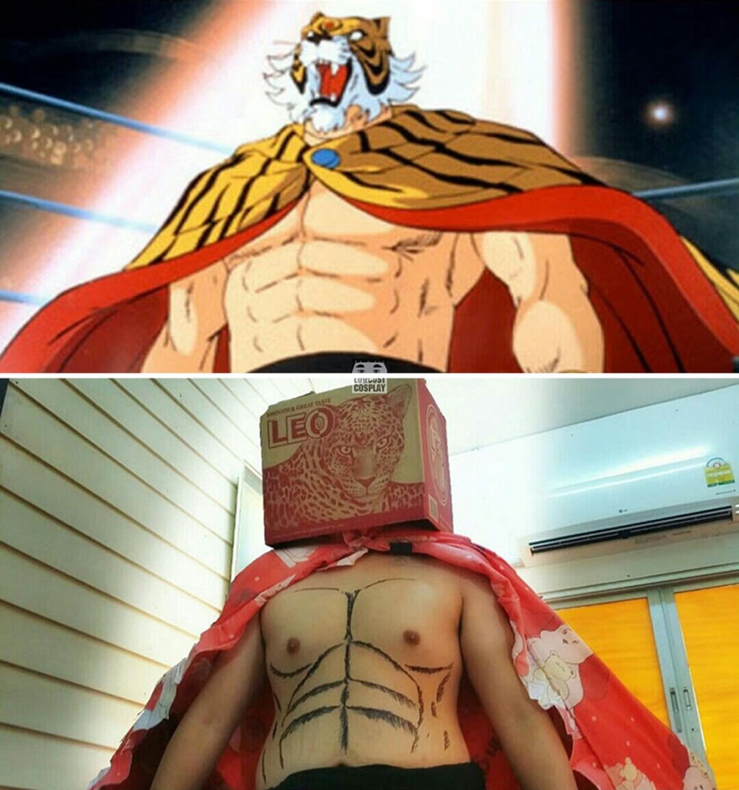 Este tipo hace cosplay barato, enojado y con materiales improvisados