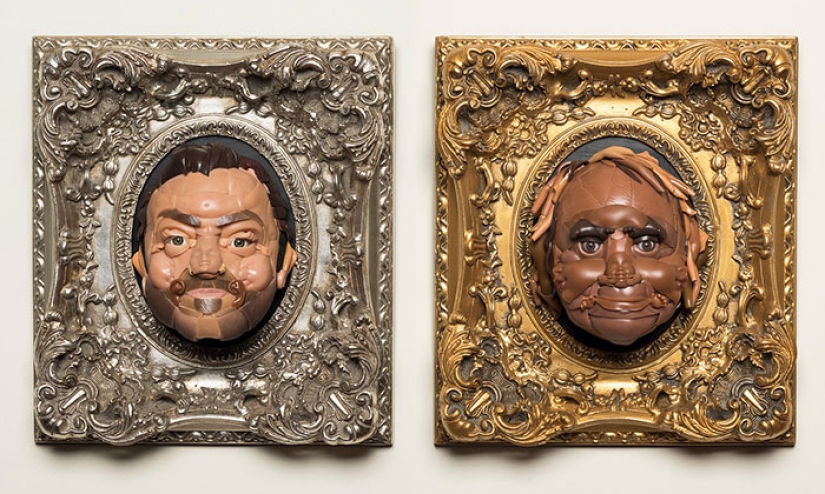 Estos no son juguetes para ti: el escultor crea figuras humanoides a partir de muñecas viejas Estos no son juguetes para ti: el escultor crea figuras humanoides a partir de muñecas viejas