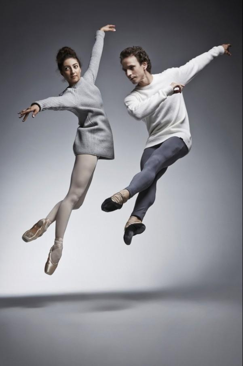 Estrellas del Teatro Bolshoi en un proyecto fotográfico para Peuterey