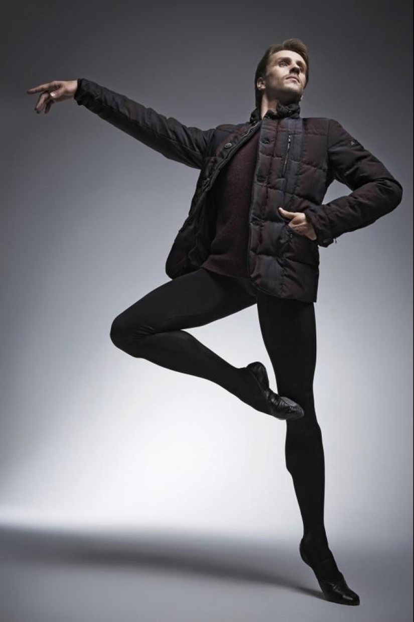 Estrellas del Teatro Bolshoi en un proyecto fotográfico para Peuterey