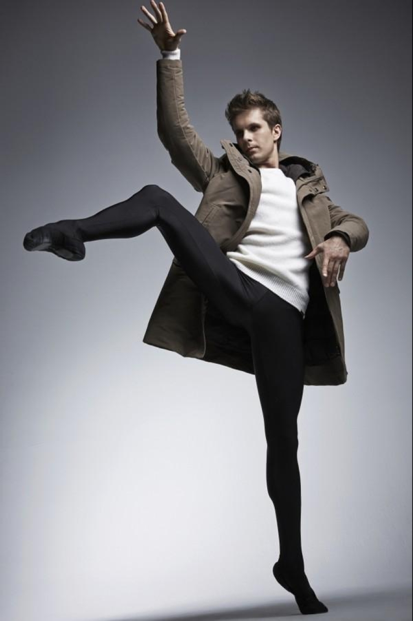 Estrellas del Teatro Bolshoi en un proyecto fotográfico para Peuterey