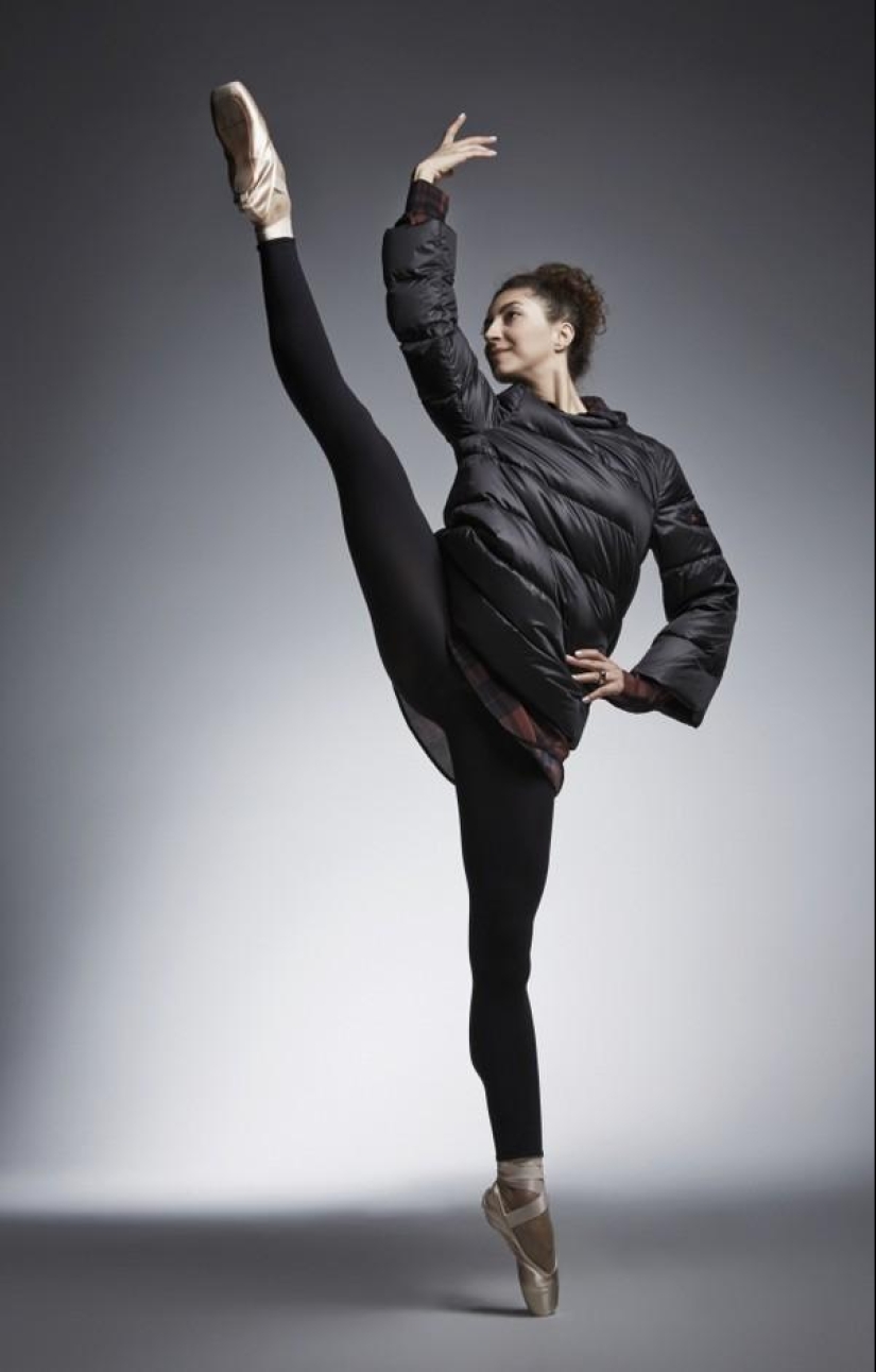 Estrellas del Teatro Bolshoi en un proyecto fotográfico para Peuterey