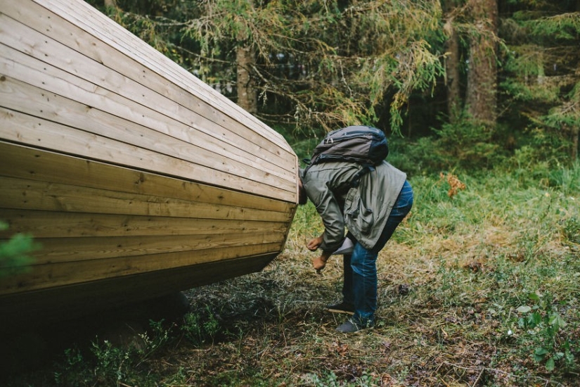 Estudiantes estonios construyeron cuernos gigantes para escuchar el bosque Estudiantes estonios construyeron cuernos gigantes para escuchar el bosque