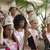 Everyday life of a small participant in children's beauty contests