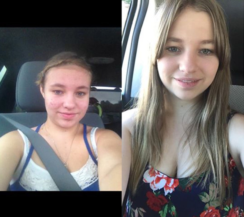 Ex "patitos feos" comparten fotos de antes y después como parte de un flash mob en Facebook