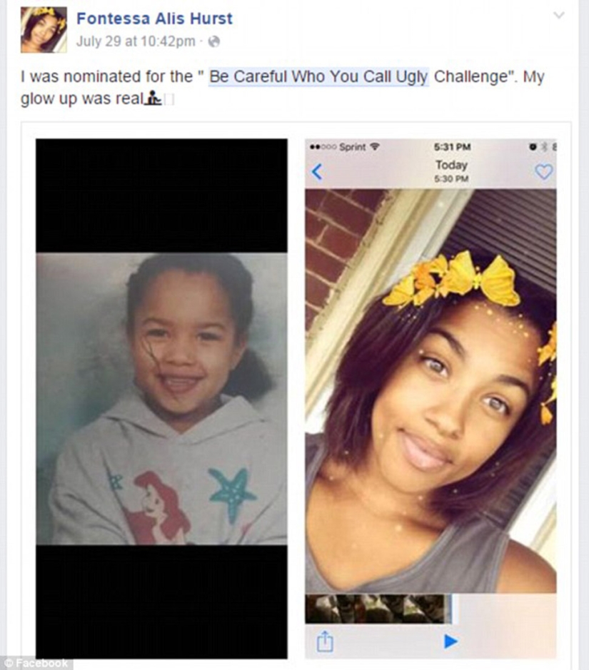 Ex "patitos feos" comparten fotos de antes y después como parte de un flash mob en Facebook