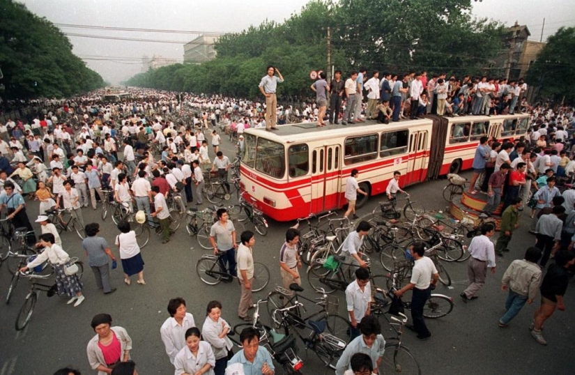 Execution of demonstrators in Tiananmen Square 25 years ago