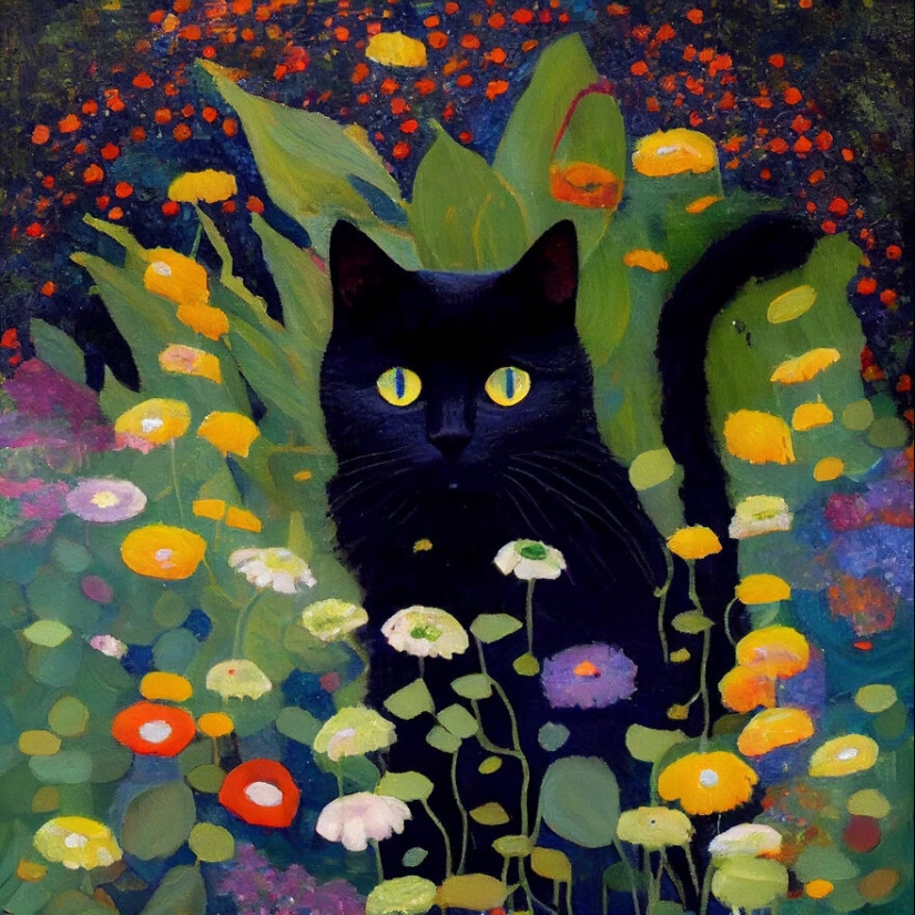 Exploring Iconic Artworks With A Feline Twist: My Journey Through A World Where Chic Black Cats Rule The Canvas