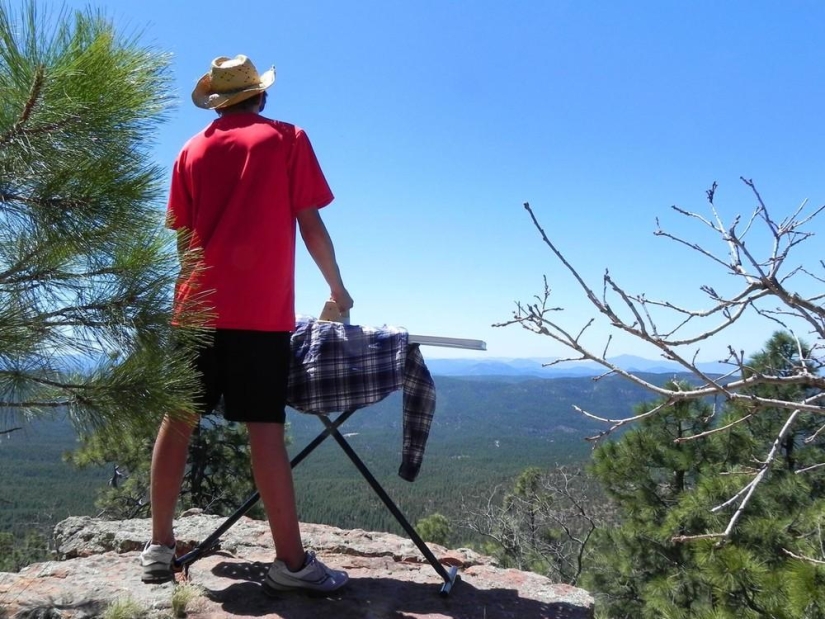 extreme ironing