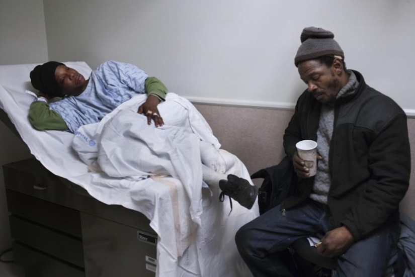 Family relationships of homeless people from the New York subway