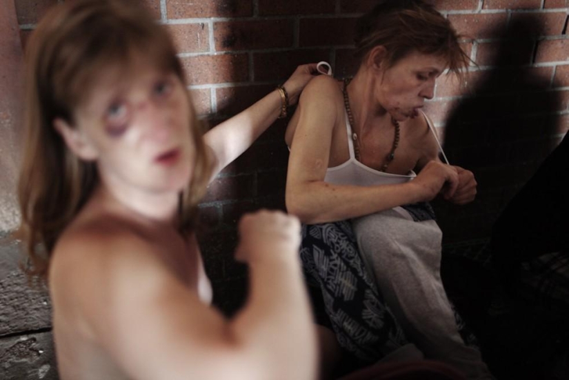 Family relationships of homeless people from the New York subway