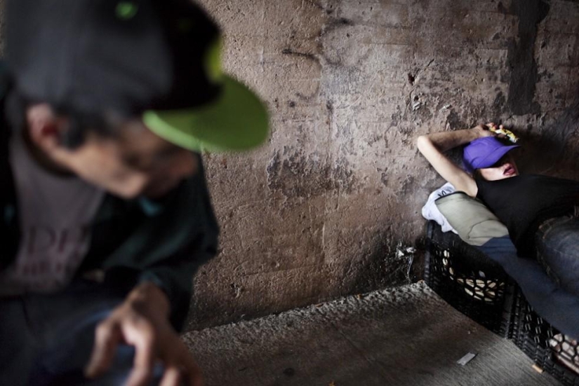 Family relationships of homeless people from the New York subway