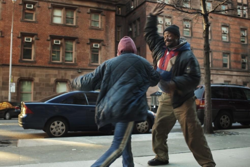 Family relationships of homeless people from the New York subway