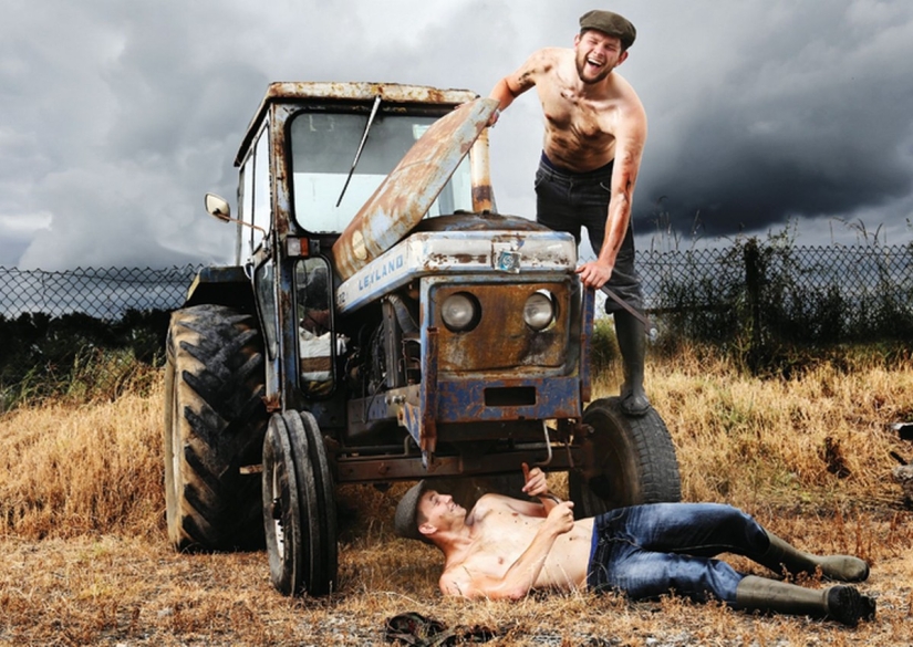 Farmers undress for the calendar