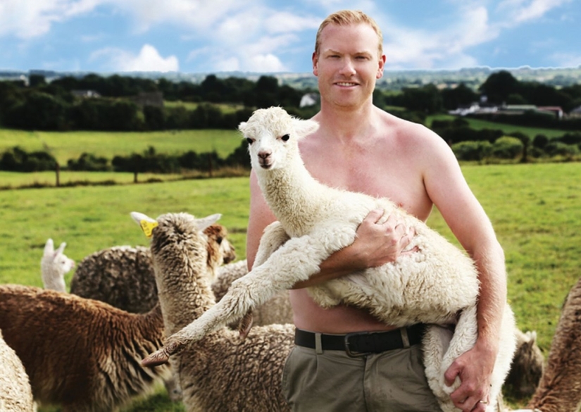 Farmers undress for the calendar