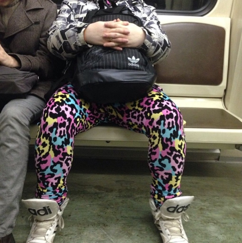 Fashionable people of the Moscow metro