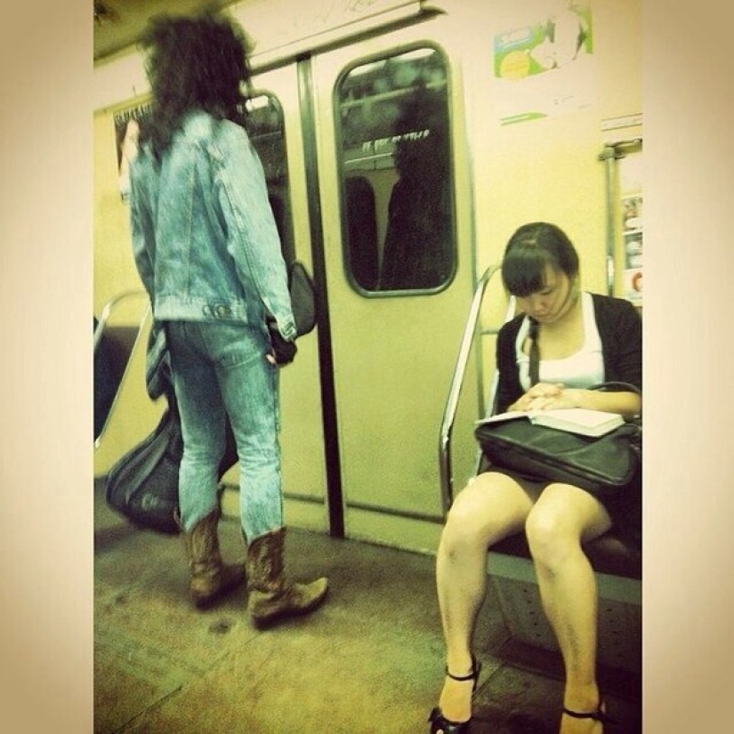 Fashionable people of the Moscow metro