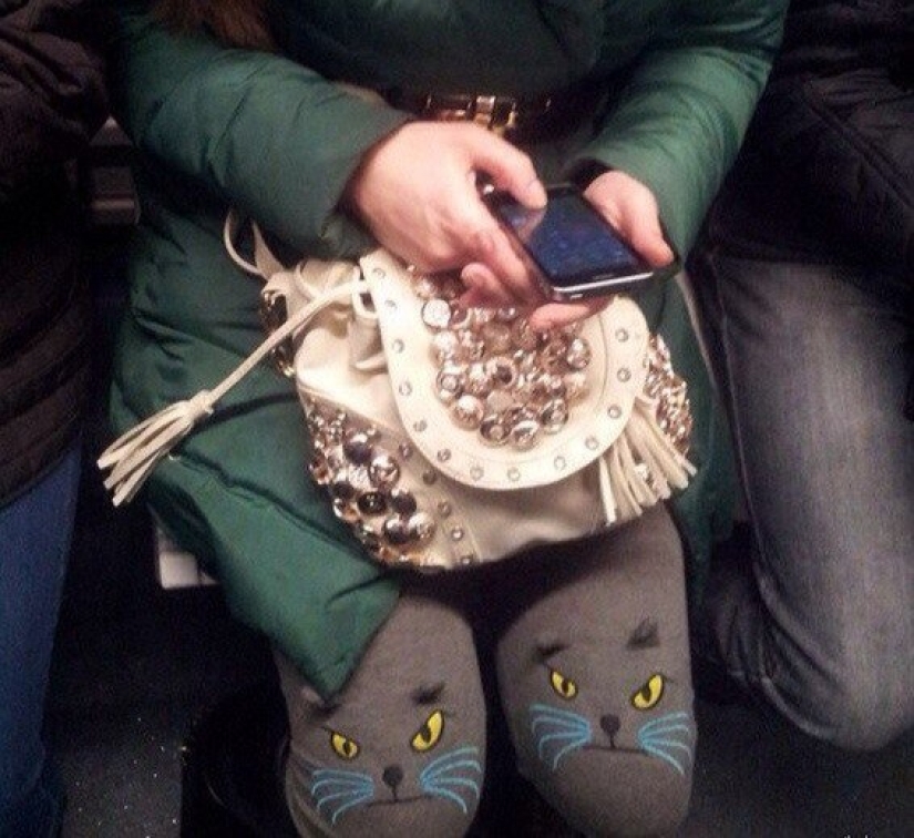Fashionable people of the Moscow metro