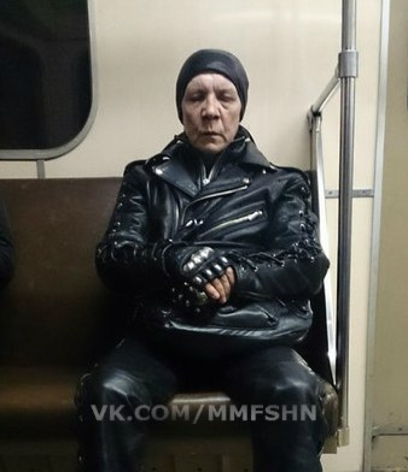 Fashionable people of the Moscow metro