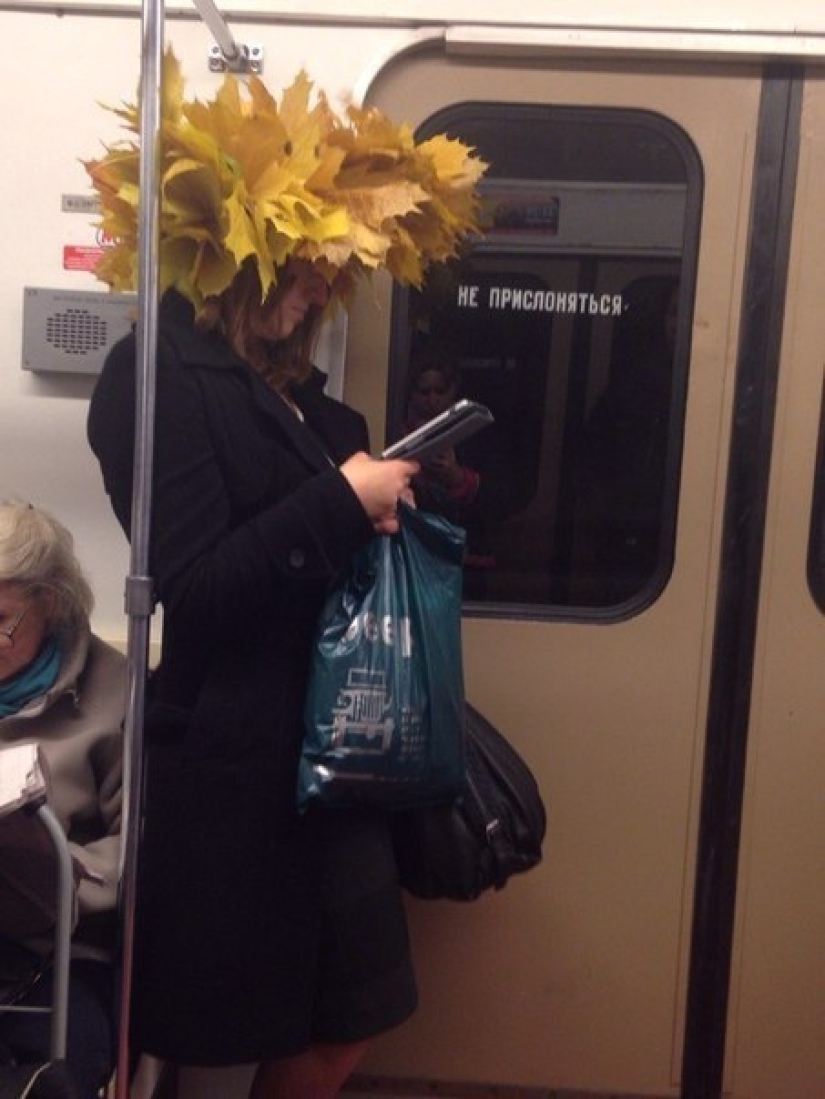 Fashionable people of the Moscow metro